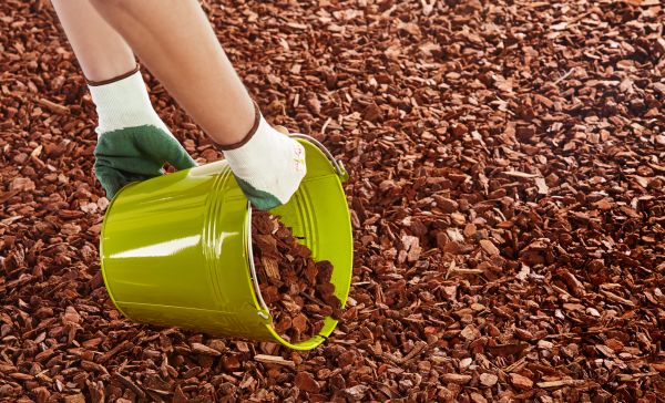 Wood Chip Landscaping in Lawrenceville