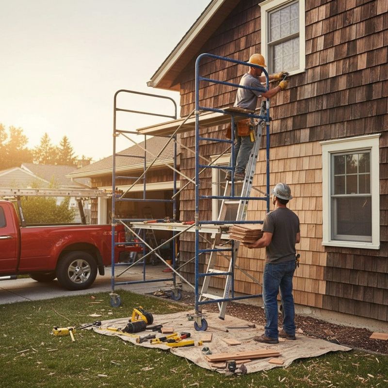 Cedar Siding Installation